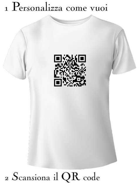 Vendita magliette personalizzate con Qr Code: 